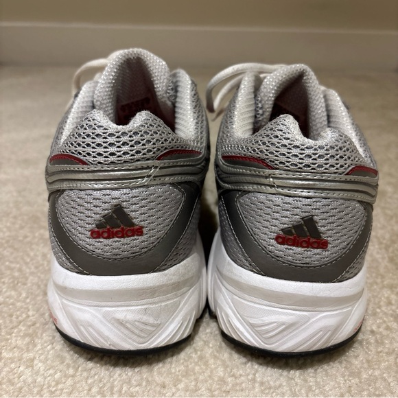 Adidas Adiprene Red Metallic Silver Running Athletic Shoes Sneakers Mens US 10 - Picture 3 of 15